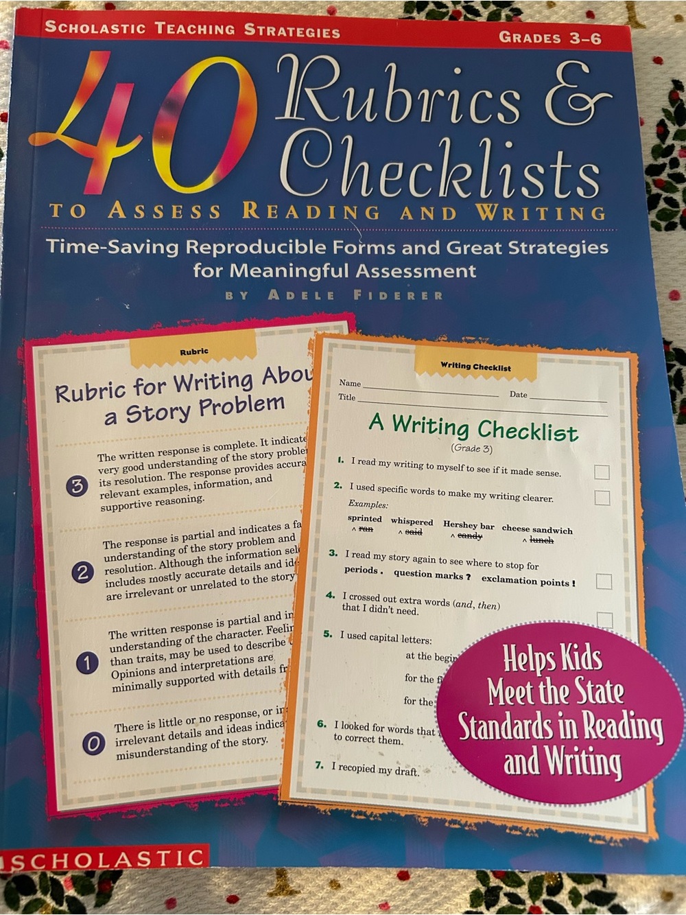 Scholastic 40 Rubrics & Checklists for Reading and Writing Grades 3-6